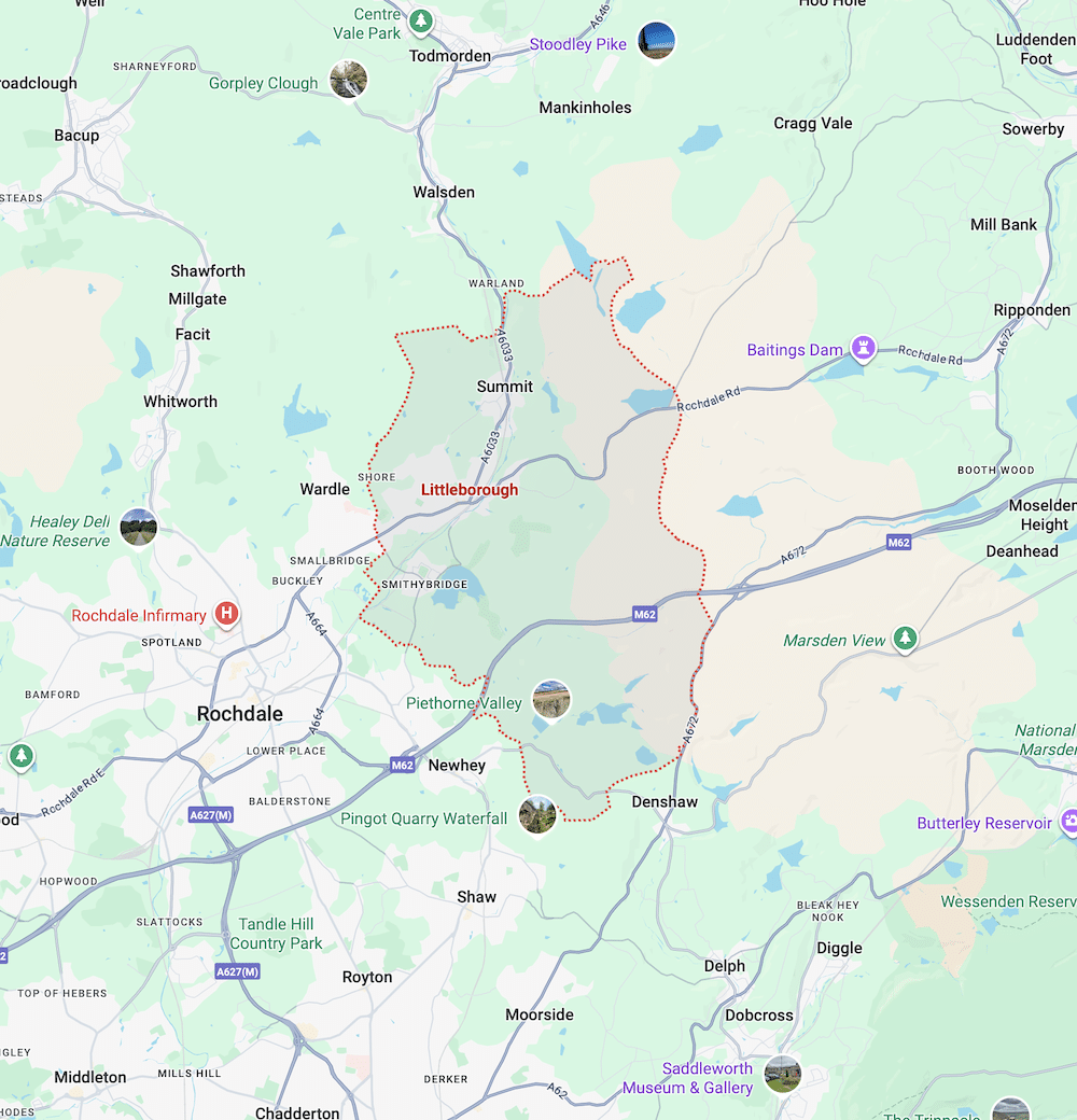 Littleborough, Rochdale OL15 Freehold Ground Rent Investment For Sale