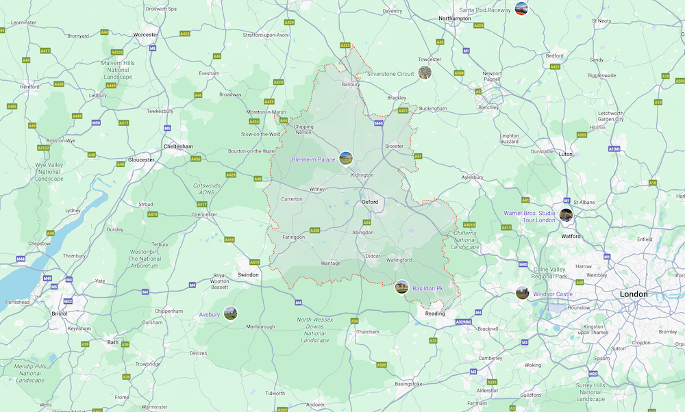 Oxfordshire Freehold Ground Rent Investments - We Cover These Postcodes