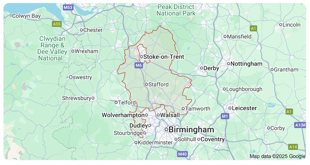 Staffordshire Ground Rent Investments - We Cover These Postcodes