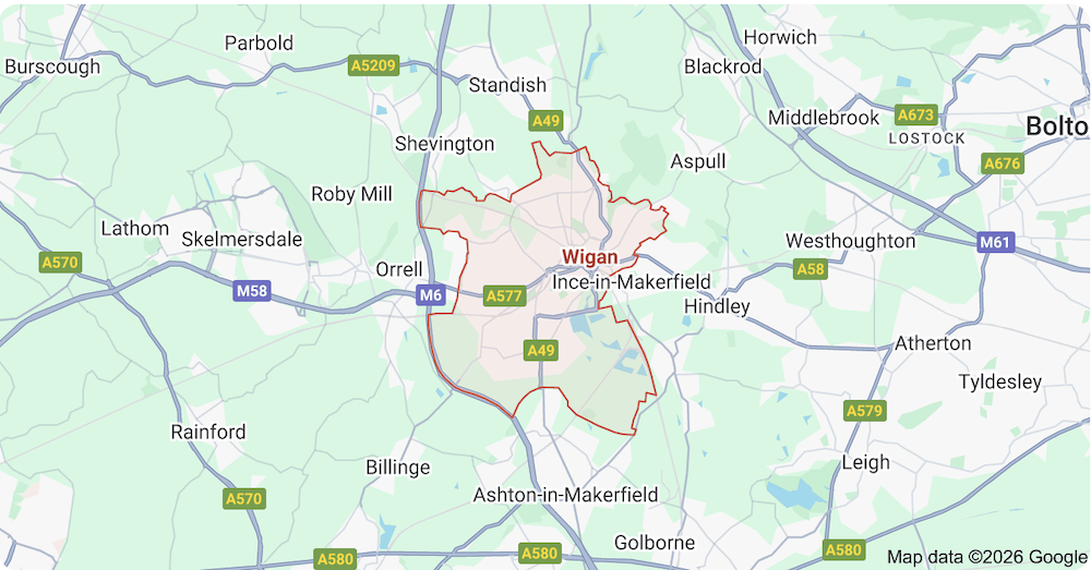 Wigan Ground Rents For Sale - We Cover These Postcodes